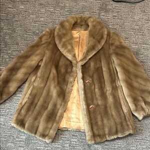 Beautiful 1960s Faux Mink Coat
